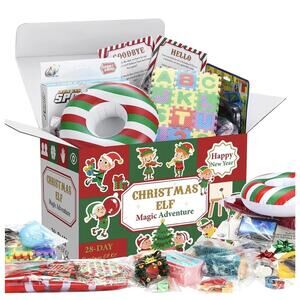 Elf Kit 24+4 Days of Christmas , 28 Days of Elf Magic Kit, Holiday